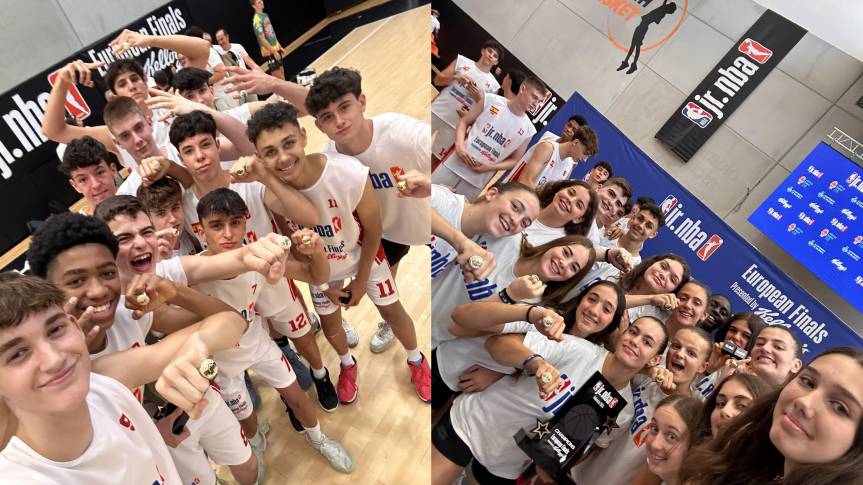 Valencia Basket makes a double win in the Jr. NBA European Finals