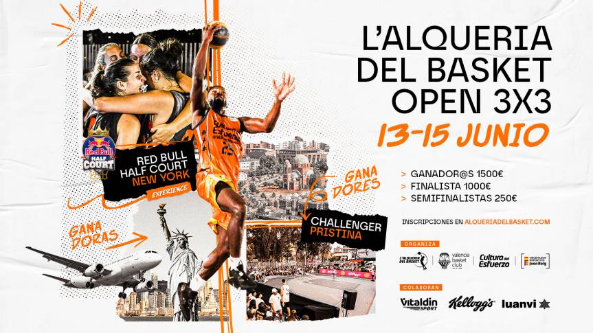 L’Open 3x3 torna a L’Alqueria amb un torneig Challenger i el Half Court en l'horitzó