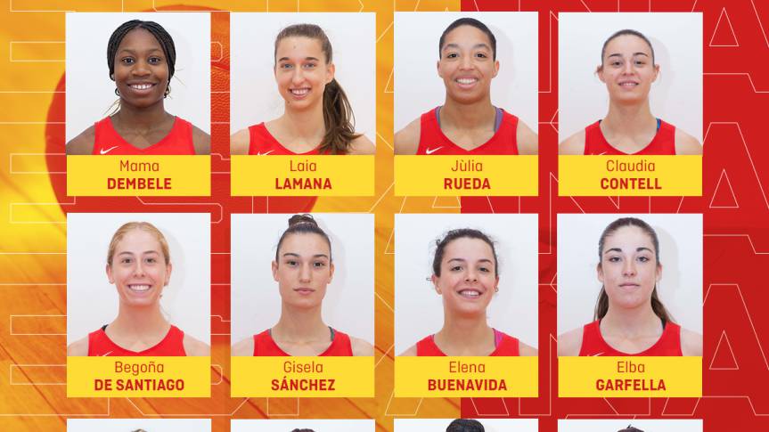 Noa Djiu, Elena Buenavida, Laia Lamana i Claudia Contell, en la llista per a l'Europeu U20F