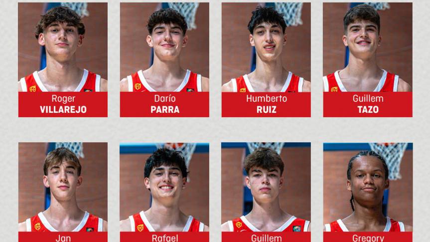Tazo, Villarejo, Nolan, and Sousa will compete in the FIBA U16 EuroBasket
