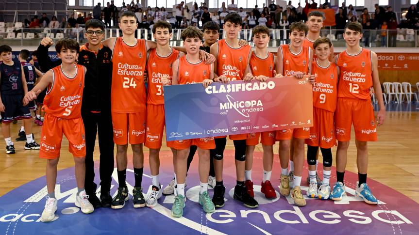 The men's U14 team wins a direct ticket to the Endesa Mini Cup