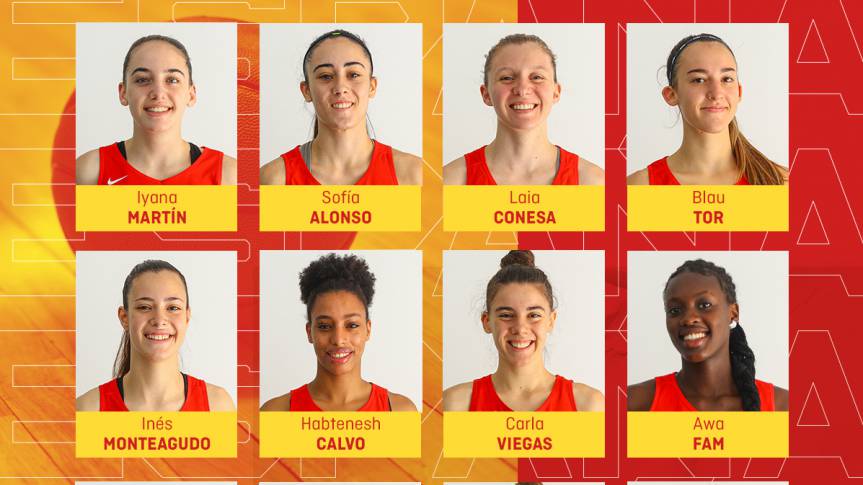 Awa Fam, Inés Monteagudo and Ema Baldo, in the U17W World Cup rosters