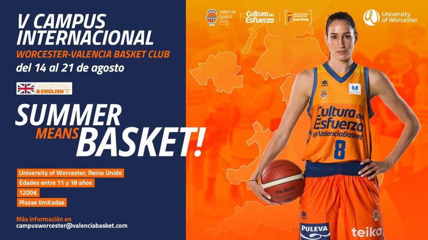 Vuelve el Campus Internacional de Valencia Basket y University of Worcester en Reino Unido