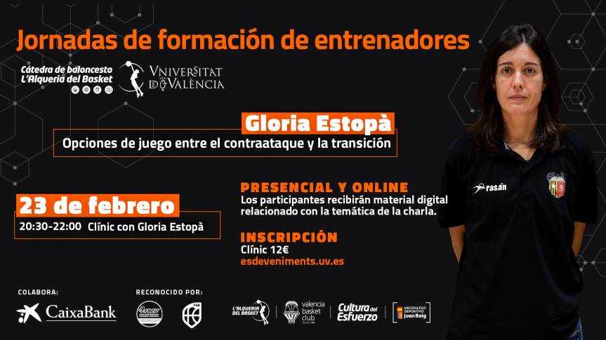 Gloria Estopà will lead the next training day for coaches