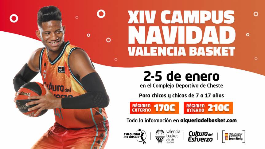 Llega el XIV Campus de Navidad de Valencia Basket