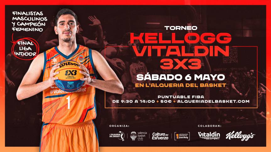 Kellogg i Vitaldin porten el millor espectacle 3x3 el 6 de maig