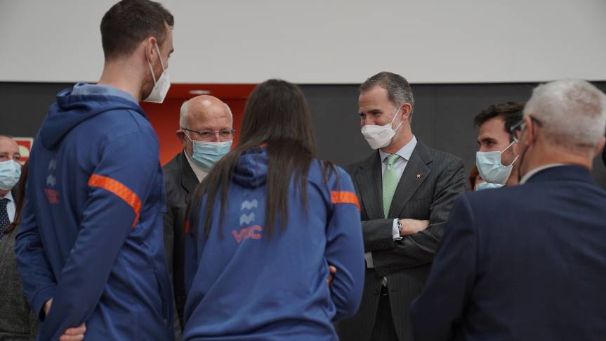 H.M. the King visits L'Alqueria del Basket