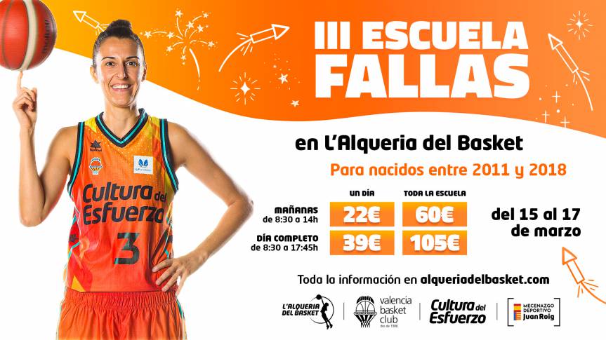 The III Fallas School arrives in L'Alqueria del Basket