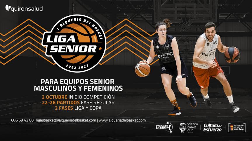 The 4th edition of the Senior League of L'Alqueria del Basket is coming