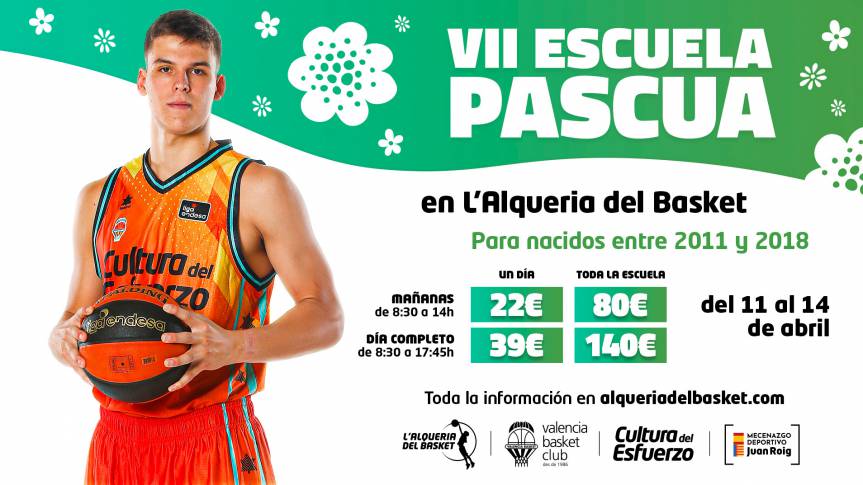 La VII Escola de Pasqua en L’Alqueria del Basket s'acosta