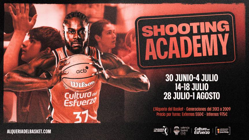 Perfecciona el teu llançament el pròxim estiu amb el Shooting Academy en L’Alqueria del Basket