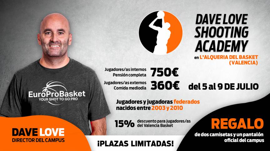 El  Dave Love Shooting Academy aterriza en L’Alqueria del Basket