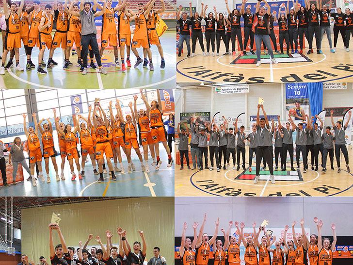 Valencia Basket, campeón autonómico en todas las categorías