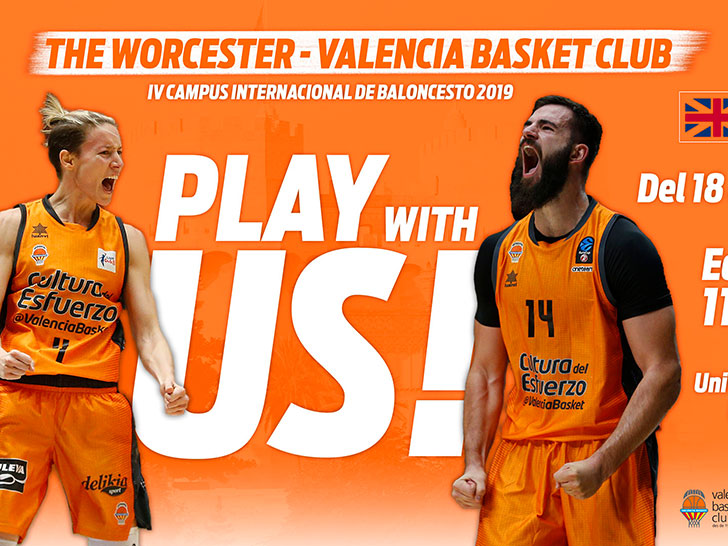 Valencia Basket i University of Worcester llancen la 4a edició del seu Campus Internacional en Regne Unit