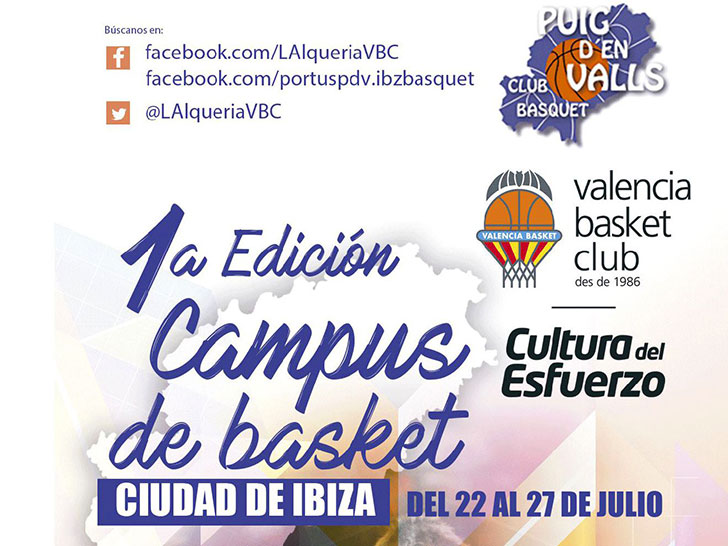 Todo preparado para el primer Campus del Valencia Basket en Ibiza