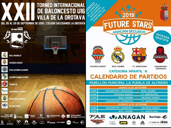 Weekend of tournaments for the cadete A boys and the infantil A boys