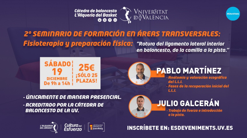 Physiotherapy and Physical Preparation, protagonists in the 2nd transversal seminar