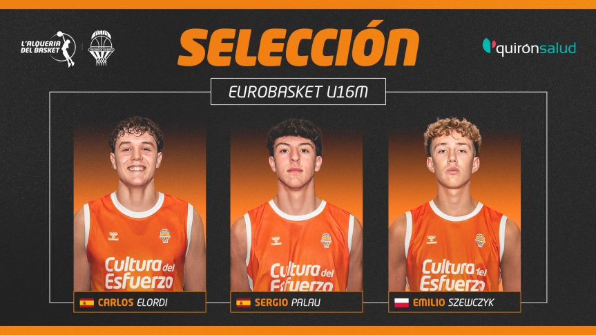 Elordi, Palau and Szewczyk will compete in the FIBA U16 Eurobasket