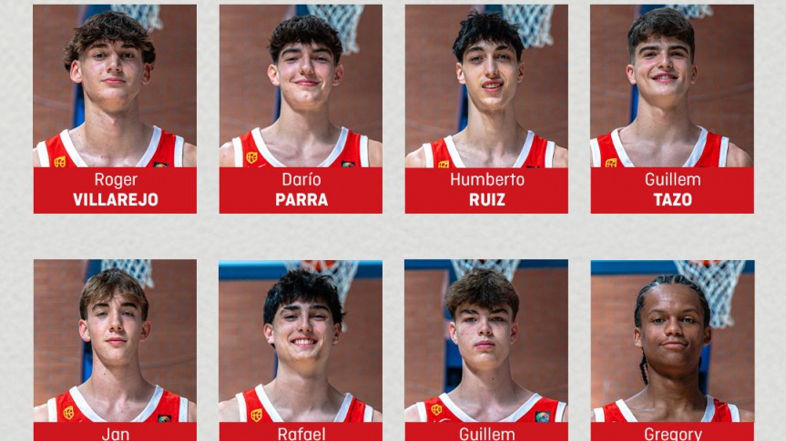 Tazo, Villarejo, Nolan, and Sousa will compete in the FIBA U16 EuroBasket
