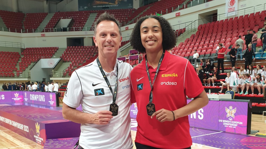 Mirembe Twehamye and Roberto Hernández, bronze in the European U18F