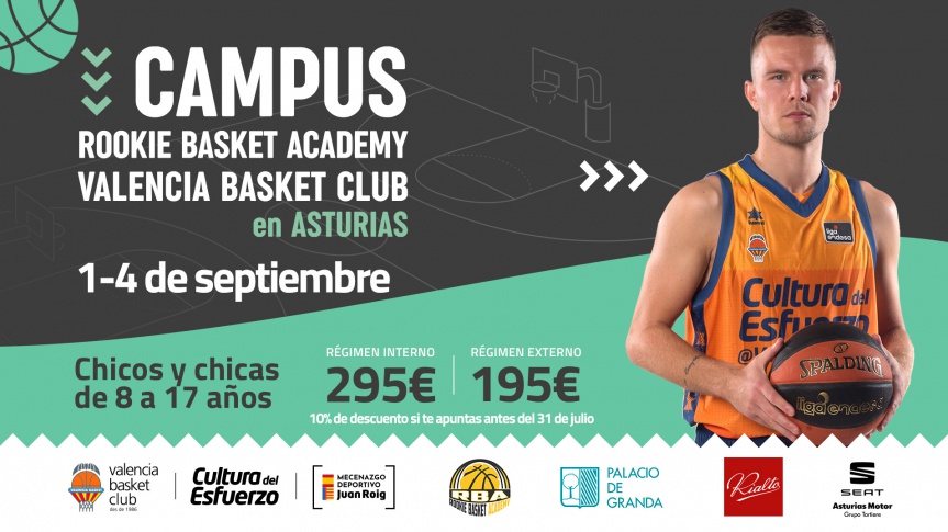 Llega el II Campus con la Rookie Basket Academy en Asturias