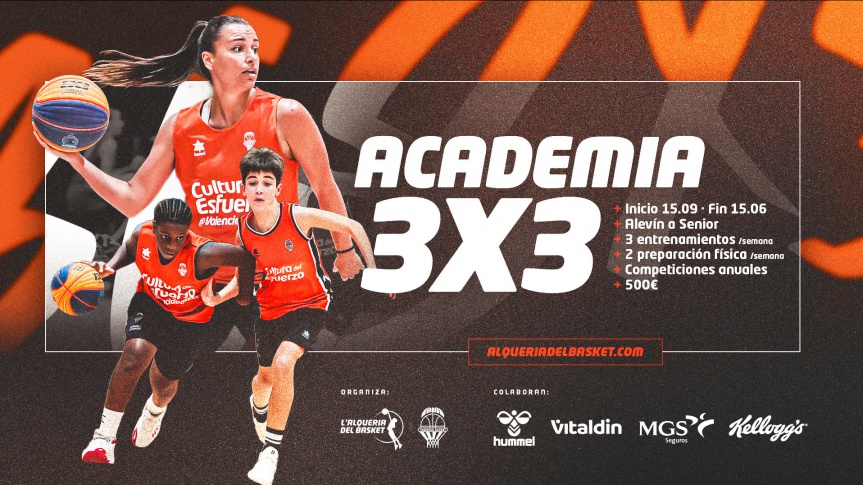 Join Valencia Basket's 3x3 Academy next season