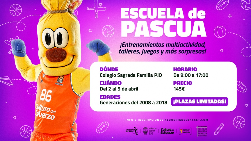 Valencia Basket llança la II Escola de Pasqua Patronat