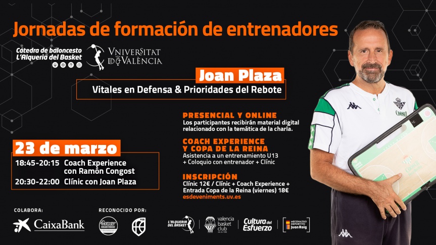 Joan Plaza oferirà la pròxima jornada de formació d'entrenadors