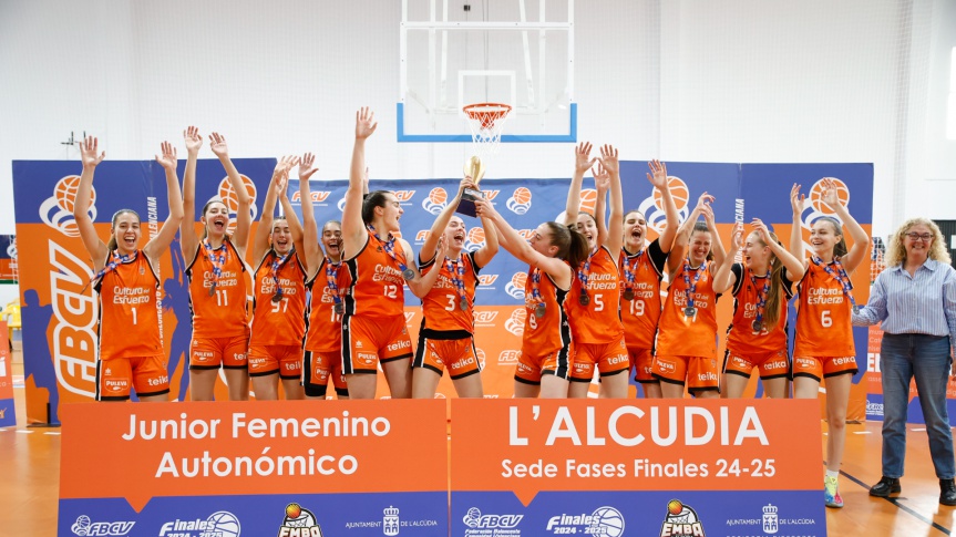 Valencia Basket U18 teams, champions of the Valencian Community