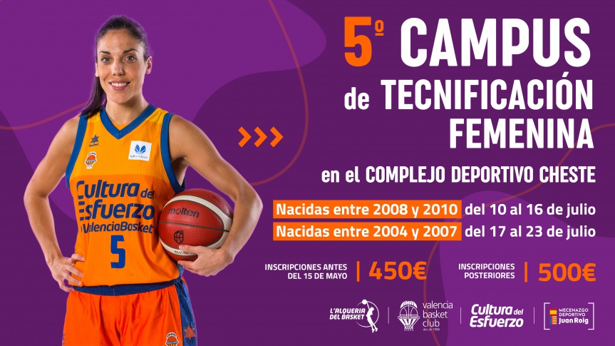 Valencia Basket lanza la V edición del Campus de Tecnificación Femenina
