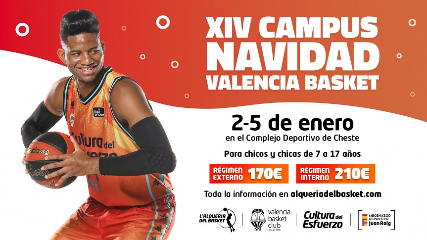 Arriba el XIV Campus de Nadal de Valencia Basket