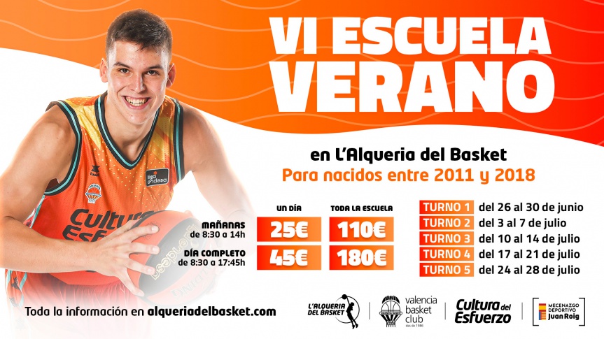 The VI Summer School in L'Alqueria del Basket is back