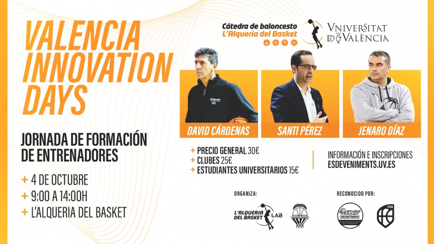 L’Alqueria del Basket obri una nova temporada de València Innovation Days amb una formació d'entrenadors