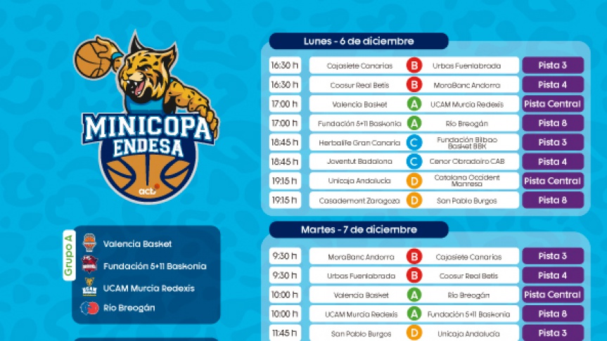 La Fase Previa de la Minicopa Endesa ya tiene calendario