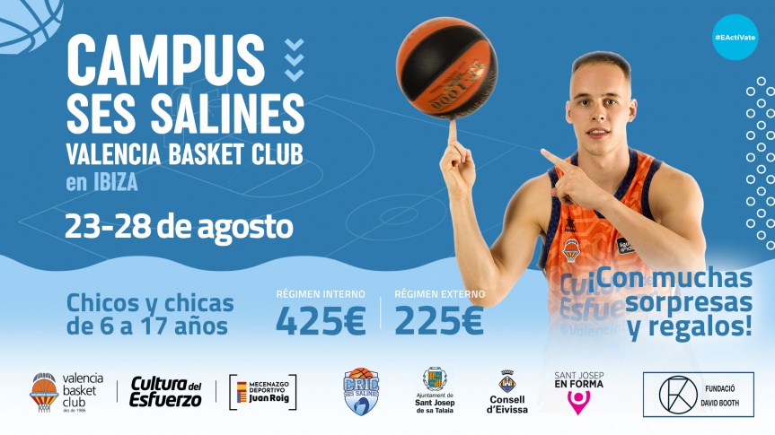 Arriba el I Campus Ses Salines Valencia Basket a Eivissa