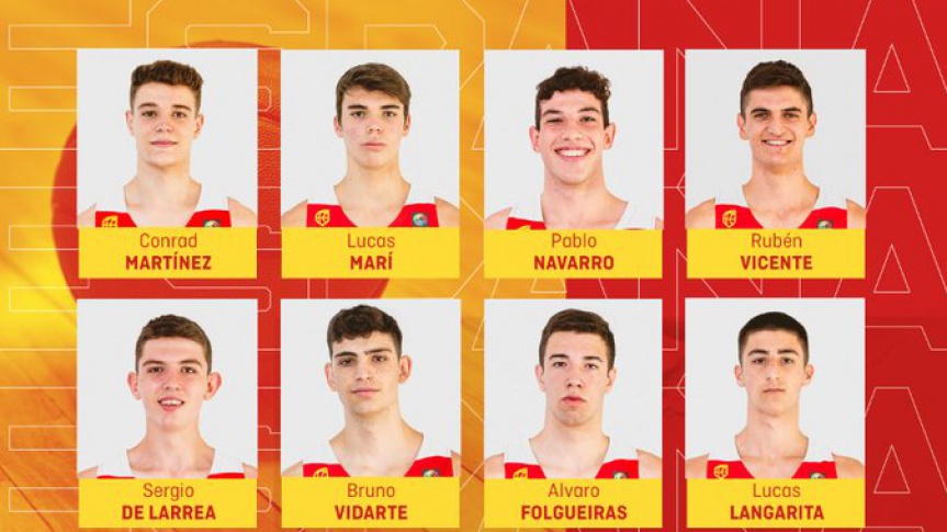 Lucas Marí, Sergio de Larrea, Pablo Navarro and David Barberá, in the U17M World Cup roster