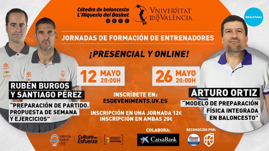 Doble jornada de formació al maig amb Rubén Burgos i Santi Pérez i Arturo Ortiz