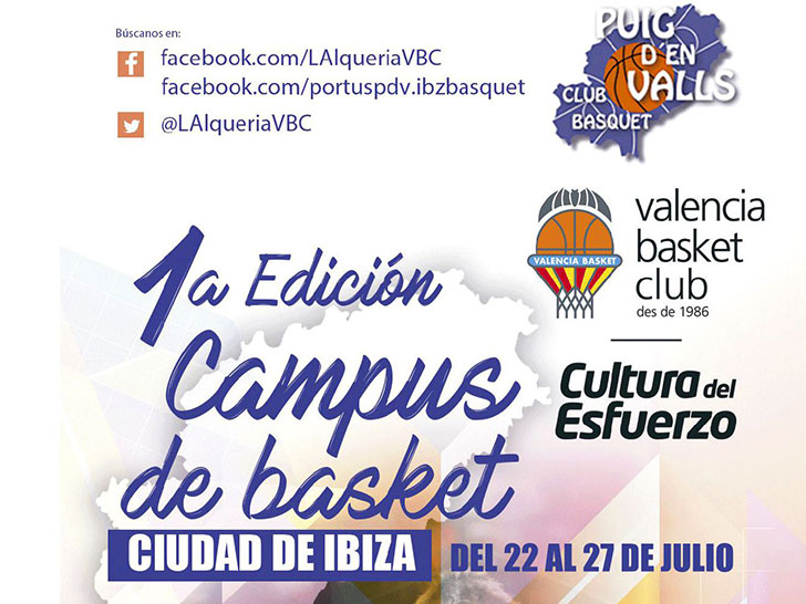 Tot preparat per al primer Campus del València Basket a Eivissa